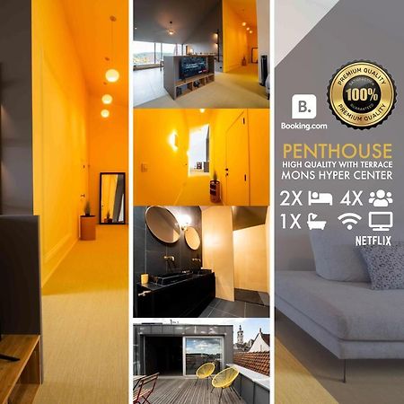 Luxury Penthouse & Terrace - Mons City Center エクステリア 写真