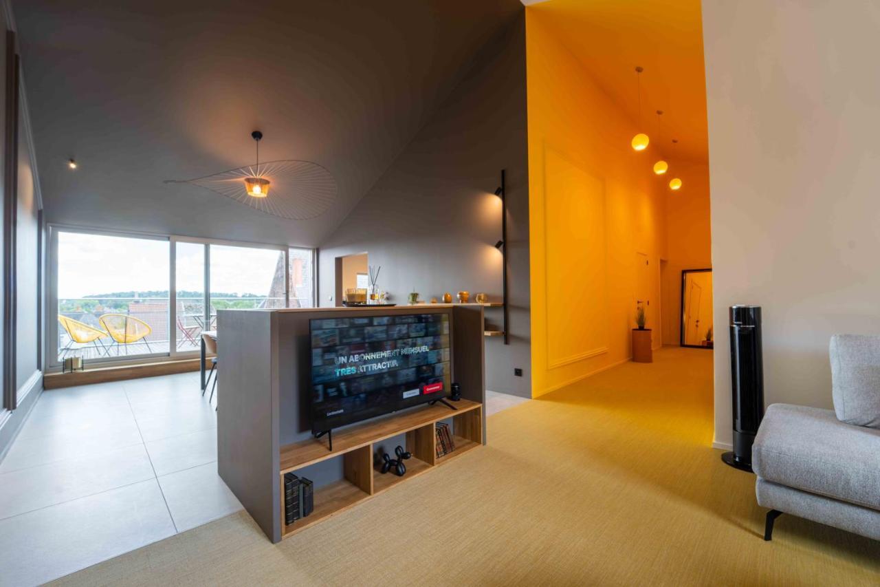 Luxury Penthouse & Terrace - Mons City Center エクステリア 写真