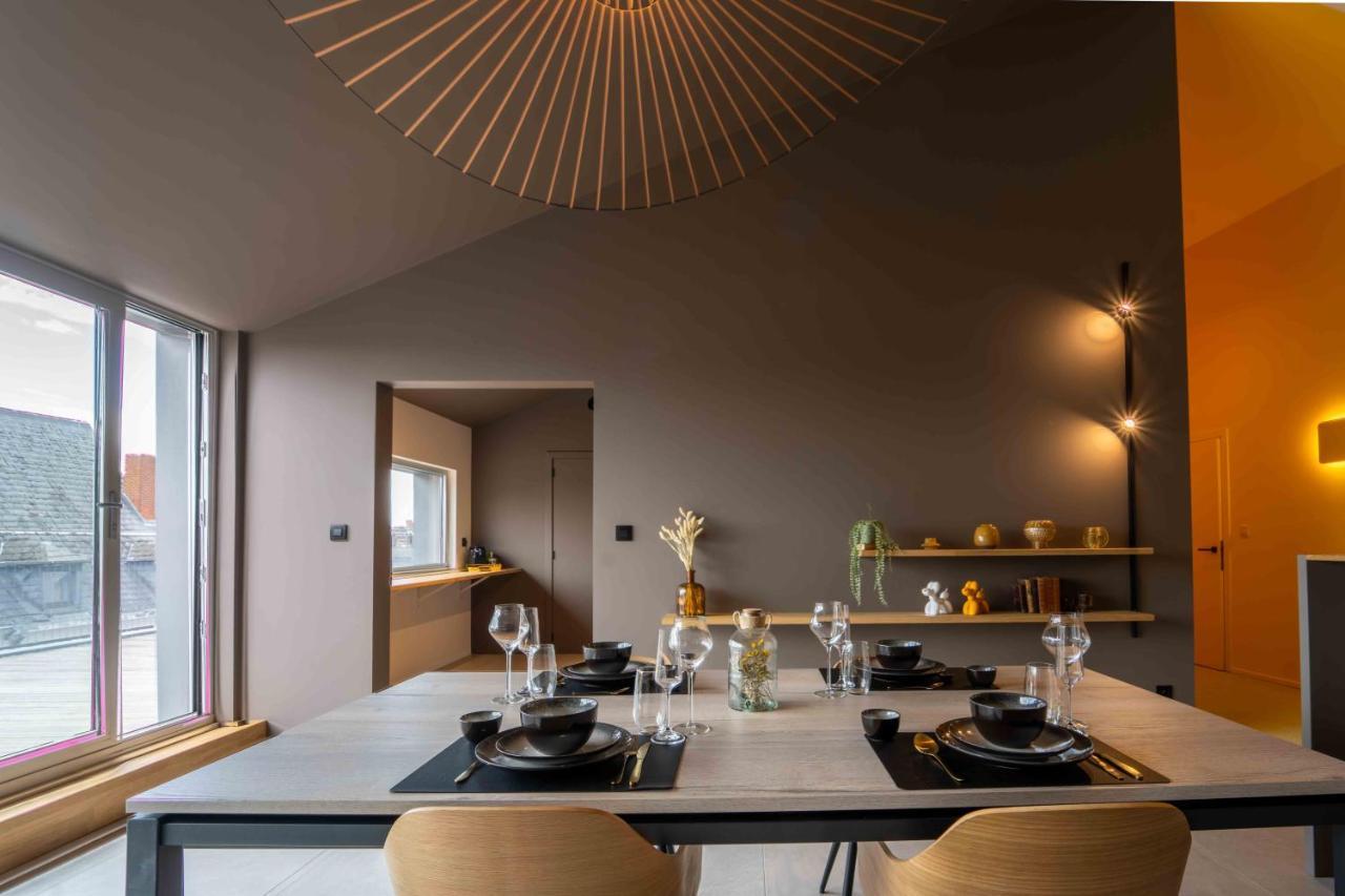 Luxury Penthouse & Terrace - Mons City Center エクステリア 写真